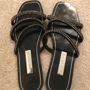 🖤 ZARA 🖤 Black Slide Sandals